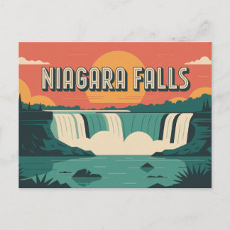 Title: Niagara Falls Sunset Briefkaart