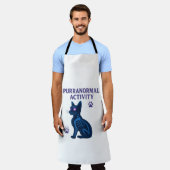 Title: Purranormal Activity – Haunted Cat Apron Schort (Gedragen)