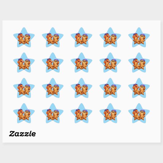 Title star shaped sticker sheet for teacher gradin (Vel)