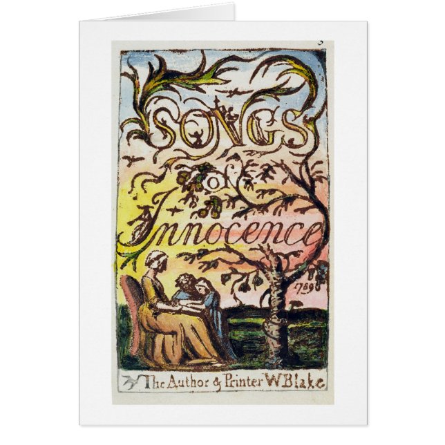 Titlepage des 'chansons de l'innocence et (Devant)