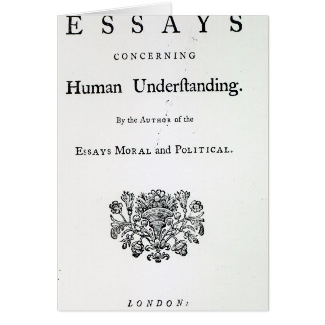 Titlepage 'des essais philosophiques (Devant)