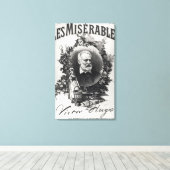 Titlepage first edition "Les Miserables" Canvas Afdruk (Insitu (Houten vloer))