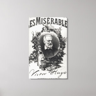 Titlepage first edition "Les Miserables" Canvas Afdruk
