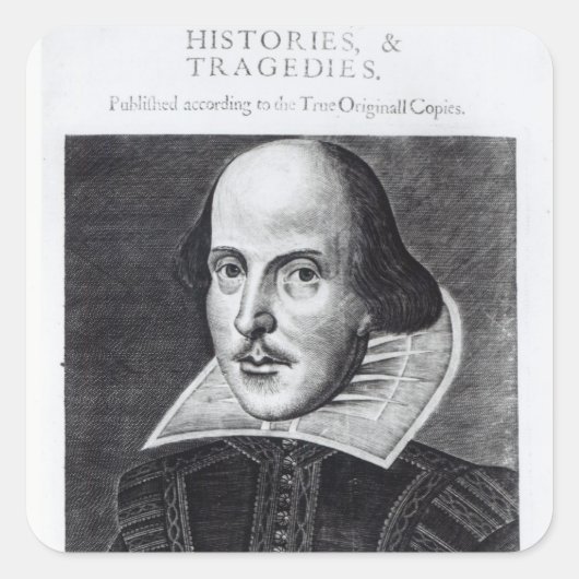 Titlepage, "Mr. William Shakespeares Vierkante Sticker (Voorkant)