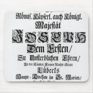 Titlepage of Abendmusik, 1705 Muismat