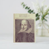 Titlepage of "Mr. William Shakespeares Briefkaart (Staand voorkant)