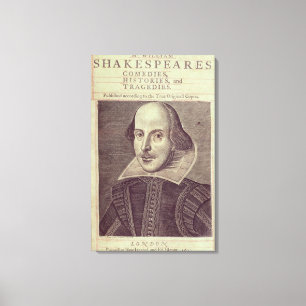 Titlepage of "Mr. William Shakespeares Canvas Afdruk