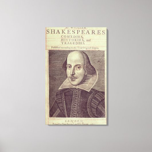 Titlepage of "Mr. William Shakespeares Canvas Afdruk (Voorkant)