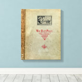 Titlepage "The Happy Prince and other Tales" Canvas Afdruk (Insitu (Houten vloer))