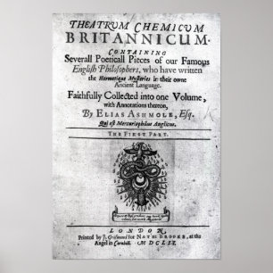 Titlepage "Theatrum Chemicum Britannicum" Poster