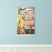 Titlepage van 'Slied of Innocence and of Experien' Canvas Afdruk (Insitu (Houten vloer))