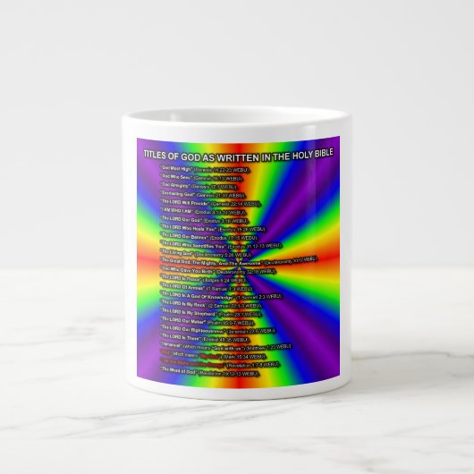 Titles Of God Mug (Devant)