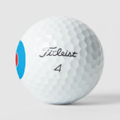 Titlist Golfballen - STRIKE ZONE - blauw & rood (Logo)