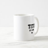 Tito oncle Grossesse Faire-part cadeau café Mug (Devant droit)