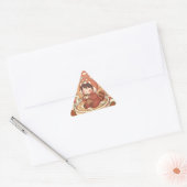 Titre : Autocollant Géométrique Triangle Rouge Pan (Enveloppe)