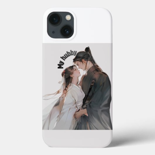 Titre : Coque iPhone 13 pour couple d'anime romant (Verso)