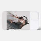 Titre : Coque iPhone 13 pour couple d'anime romant (Verso (horizontal))