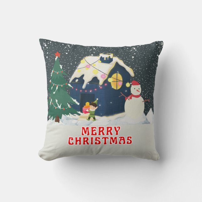 Titre : Coussin de Noël festif (Recto)
