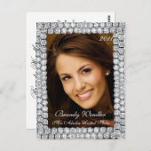 Titre du concours de diamants | Carte Autographe (Devant / Derrière)