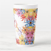 Titre du patron Nom illustré Floral Latte Mug (Devant)