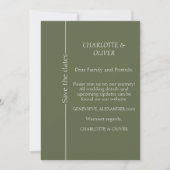 Titre : Élégante Carte de Mariage Moderne de Save (Devant)
