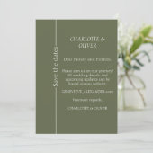 Titre : Élégante Carte de Mariage Moderne de Save (Debout devant)