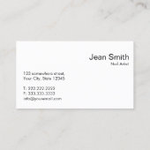 Titre en gras QR Code Nail Art Carte de visite (Dos)