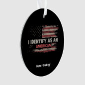 Titre : Je M'Identifie Comme Un Drapeau Américain (devant)