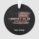Titre : Je M'Identifie Comme Un Drapeau Américain (devant)