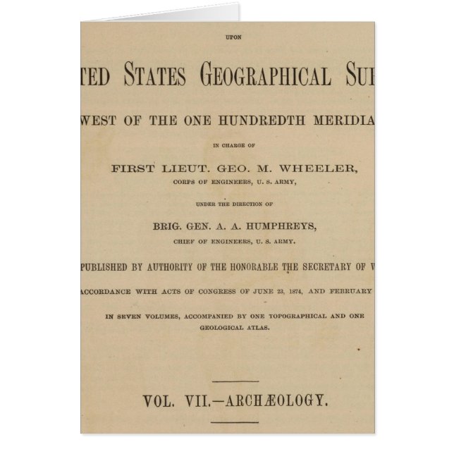 Titre Page Report US Geog Surveys Végétation (Devant)