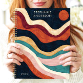 Titre personnalisé Sun des ondulations Abstraites 