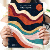 Titre personnalisé Sun des ondulations Abstraites 