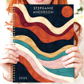 Titre personnalisé Sun des ondulations Abstraites 