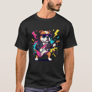 Titre : T-Shirt Graphique Chien de Dessin Animé Fu
