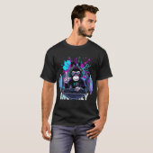 Titre : T-Shirt Graphique Singe de Dessin Animé Fu (Devant entier)