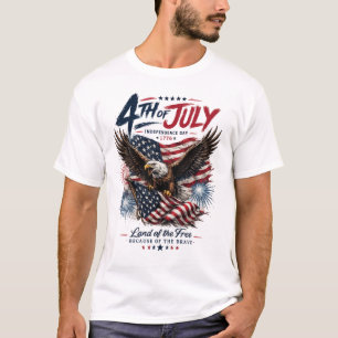 Titre : T-Shirt Patriote Aigle Américain du 4 Juil