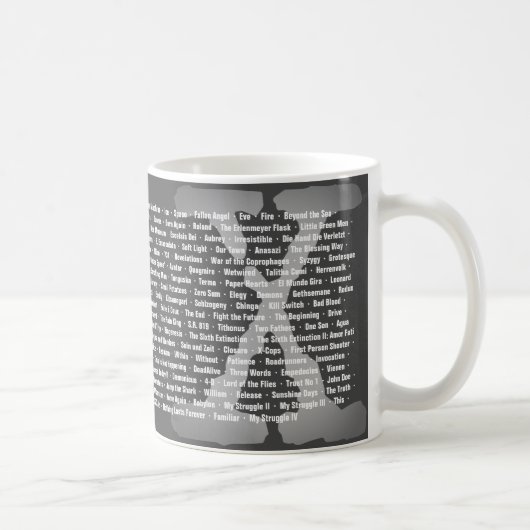 Titres X-Files d'épisodes et de films Mug (Droite)