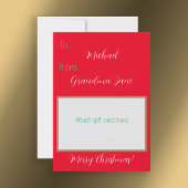 Titulaire de carte cadeau de Noël