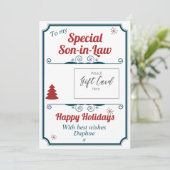 Titulaire de carte cadeau de Noël personnalisé (Debout devant)