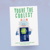 Titulaire de carte cadeau Whimsical Yeti Holiday