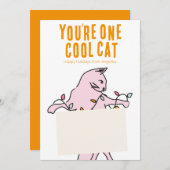 Titulaire de la carte cadeau cool Cat Holiday (Devant / Derrière)