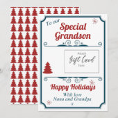 Titulaire de la carte cadeau de Noël Grandson (Devant / Derrière)