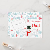 Titulaire de la carte cadeau de Noël traditionnel (Devant/Arrière en situation)