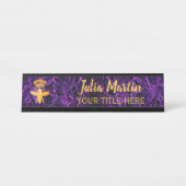 Titulaire de plaque d'identification couleur viole (Devant)