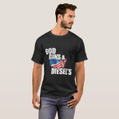 Titulaire d'un camion diesel américain, T-shirt Go (Devant entier)