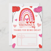 Titulaire d'une carte cadeau de Merci de la Saint- (Devant)