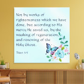 Titus 3:5 canvas afdruk (Insitu (Woonkamer))