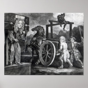 Titus Oates op de derde dag van zijn straf Poster
