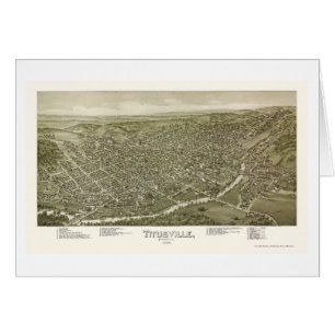 Titusville, PA Panoramic Map - 1895