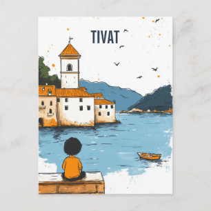 Tivat Montenegro Reizen Briefkaart